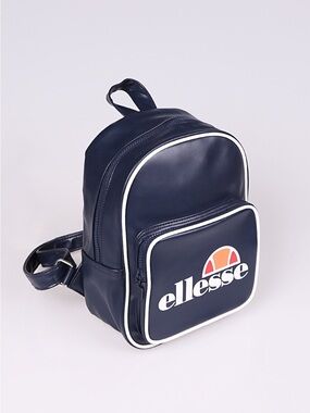 Ellesse Navy Mini Backpack with White Trim and Logo